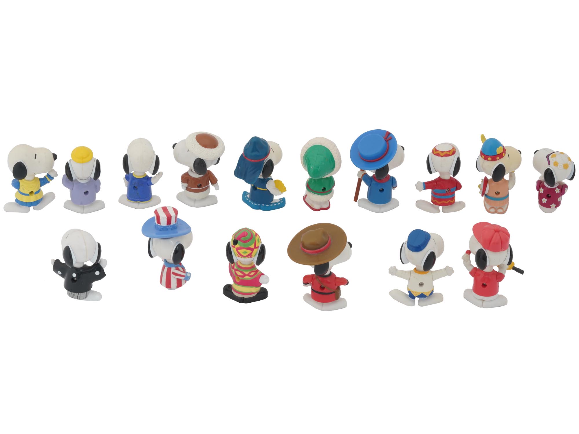 SIXTEEN SNOOPY MCDONALDS WORLD TOUR FIGURINES SET PIC-1